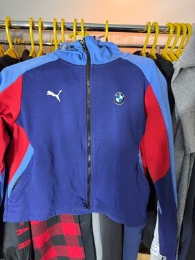 Puma Blue Red Motorsport Zip Hoodie